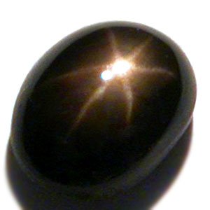 [SOLD]4A Natural Black Golden Star Sapphire 6 Rays